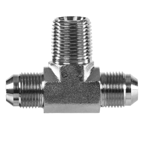 JIC/AN Male to Male NPT Pipe Branch TeeSS2601 Stainless Steel