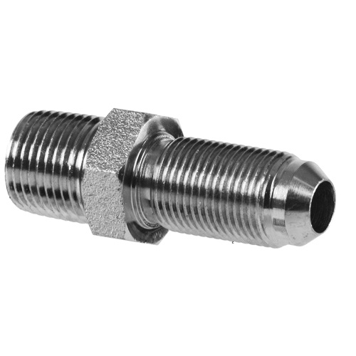 Male NPT Pipe to JIC/AN Bulkhead StraightSS2706 Stainless Steel