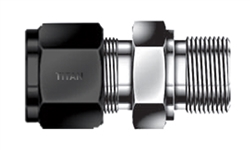 Stainless Steel Brennan 5 Units 3//8 in Instrumentation x 3//8 in Male O-Ring Boss Instrumentation Straight Adapter
